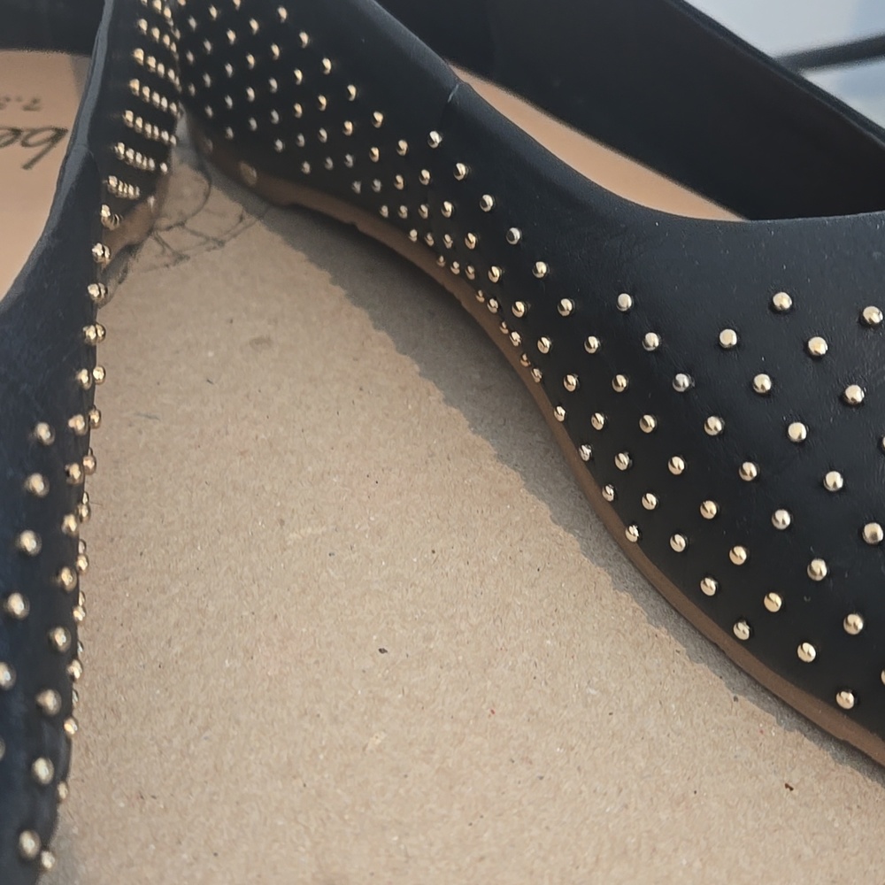 Beek Swiftlet Black Studded Flats 7.5 - Picture 4 of 7